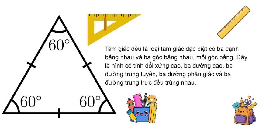 diện tích tam giác đều