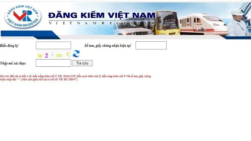 Tra cứu phạt nguội cục đăng kiểm Việt Nam