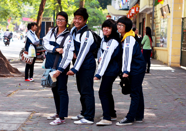 Mẫu áo đồng phục học sinh