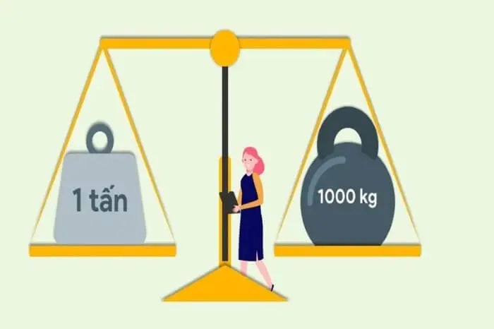 1 tấn bằng bao nhiêu kg