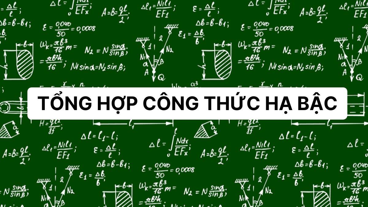 công thức hạ bậc
