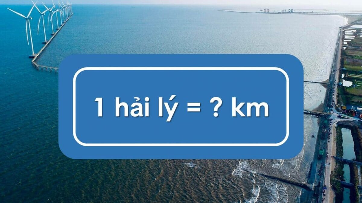 1 hải lý bằng bao nhiêu km