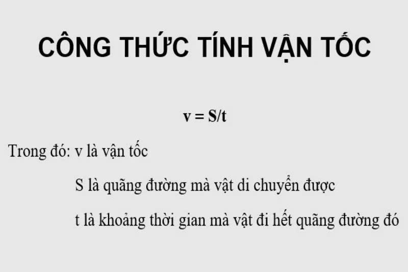 Công thức tính vận tốc là gì? Cách tính và bài tập minh họa dễ hiểu